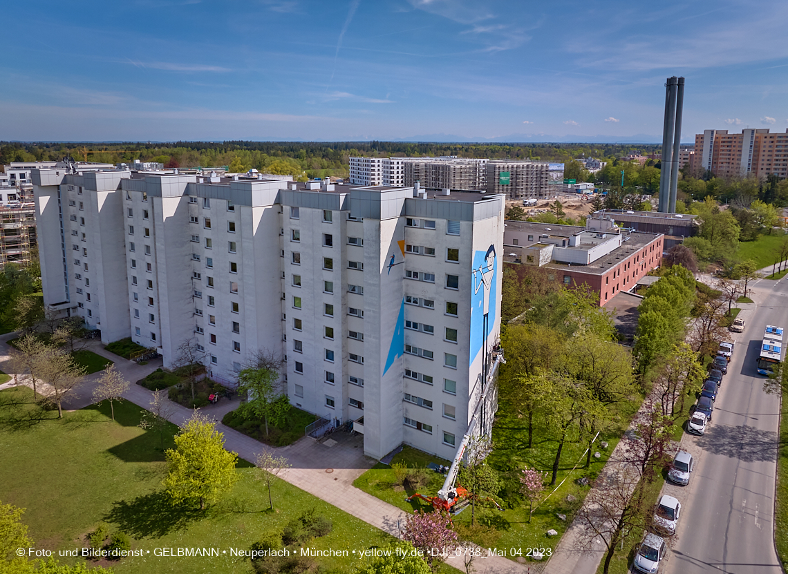 04.05.2023 - Graffiti am Karl-Marx-Ring 75 in Neuperlach